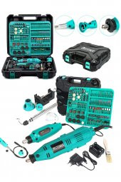 STEİNER Germany Technology 400 Watt 352 Parça 6 Kademe Devir Ayarlı Hobi Gravür Seti Mini Taşlama - 2