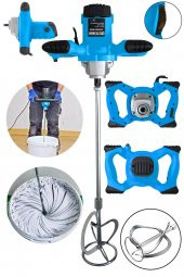 STEİNER Alman Gt-blue 3000 Bakır Sargı 6 Kademe Devir Ayarlı Elektrikli Alçı Boya Ve Harç Karıştırıcı Mikser thumbnail 2