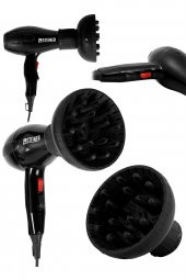 STEİNER Alman 3600 Watt Professional Saç Kurutma Makinesi Ac Motor Fön Makinesi + Difüzör + 2 Adet Başlık - 1