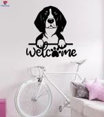 Hoş Geldiniz Dekorasyon Duvar Sticker Köpek Bakımı Evcil Hayvan Dükkanı Güzellik Salonu Çıkartmaları - 1