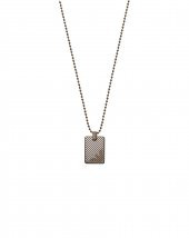Emporio Armani Erkek Kahverengi Metalik Gri Çelik Kolye - AJEGS2132-040 - 1