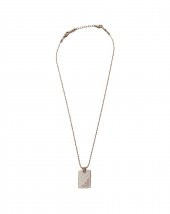 Emporio Armani Erkek Kahverengi Metalik Gri Çelik Kolye - AJEGS2132-040 - 2