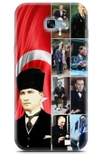 Samsung Galaxy A7 2017 Uyumlu Kılıf Mista Atatürk 8li Kolaj Baskılı - 1