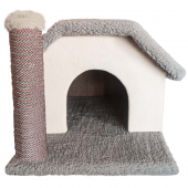 Ekonomik Kedi Evi Ve Tırmalama Sütunu - Karışık Renk - 2