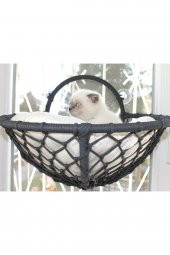 Grant Kedi Cam Yatağı & Cam Askılı Vantuzlu Kedi Yatağı Antrasit - 1