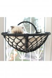 Grant Kedi Cam Yatağı & Cam Askılı Vantuzlu Kedi Yatağı Antrasit - 3