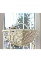 Grant Kedi Cam Yatağı & Cam Askılı Vantuzlu Kedi Yatağı Beyaz - 2