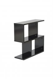 Alfa Yan Sehpa Kitaplık Siyah - 1