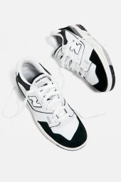 New Balance 550 Beyaz & Siyah Spor Ayakkabı thumbnail 4