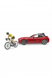 BRUDER 03485 ROADSTER ARABA & BİSİKLET VE SÜRÜCÜSÜ - 2