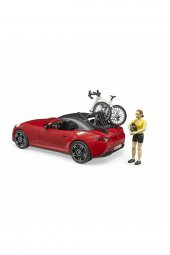 BRUDER 03485 ROADSTER ARABA & BİSİKLET VE SÜRÜCÜSÜ - 3