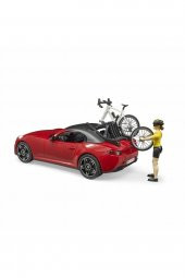 BRUDER 03485 ROADSTER ARABA & BİSİKLET VE SÜRÜCÜSÜ - 4