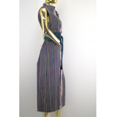 YALİS ÇİZGİLİ YEŞİL YELEK KAFTAN - 5