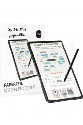 Galaxy Tab S9 FE Plus SM-X610 Uyumlu Gerçek Kağıt Hissi Parlama Önleyici Paper Like Ekran Koruyucu - 1