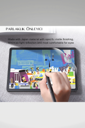 Galaxy Tab S9 Plus SM-X810 Uyumlu Gerçek Kağıt Hissi Parlama Önleyici Paper Like Ekran Koruyucu - 3