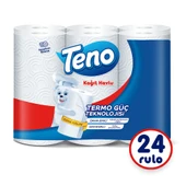 Teno Avantaj Paket Kağıt Havlu 24 Rulo (6 Rulo x 4 Paket) - 1