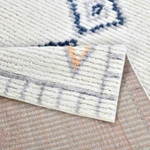 Mistik Krem Yumuşak Peluş Çocuk Odası Oturma Odası Salon Mutfak Halısı F456O_YF86 - 5