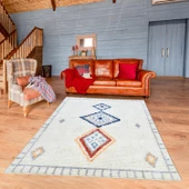 Mistik Krem Yumuşak Peluş Çocuk Odası Oturma Odası Salon Mutfak Halısı F456O_YF86 - 1