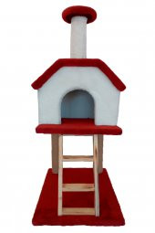 Merdivenli Katlı Kedi Evi - 5