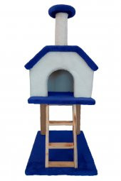 Merdivenli Katlı Kedi Evi - 6