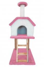 Merdivenli Katlı Kedi Evi - 7