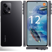 Xiaomi Redmi Note 12Pro 5G  8+3GB + 256GB Siyah Cep Telefonu - 1