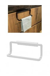 Plastik 22cm Beyaz Banyo Dolap Havlu Askısı Havluluk - 1