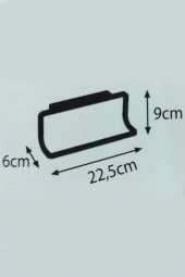 Plastik 22cm Beyaz Banyo Dolap Havlu Askısı Havluluk - 2