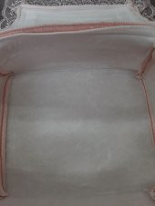 Love Pudra Pembe Dantelli Kalpli 3lü Çeyizlik Hurç Seti, Düğün, Nişan, Bohça, Gelin, Damat, Hurcu - 3