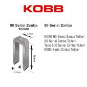KOBB KBZ9016 16mm 2500 Adet 90 Serisi Ağır Hizmet Tipi Zımba Teli - 5
