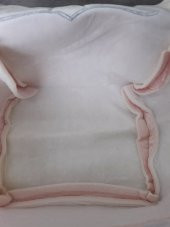 Rumeli Pudra Pembe Üzeri Gümüş Nakışlı Çeyizlik 3lü Hurç Seti Düğün Nişan, Bohça, Gelin Damat Hurcu - 3