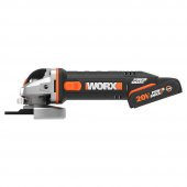WORX WX800 20Volt 2.0 Ah. Li-ion Çift Akülü 115mm Profesyonel Şarjlı Avuç Taşlama - 7