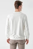 Slimfit  Bisiklet Yaka Düz Renk 2 iplik Erkek Sweatshirt - 11