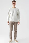 Slimfit  Bisiklet Yaka Düz Renk 2 iplik Erkek Sweatshirt - 9