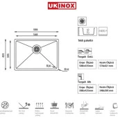 UKINOX ME 550 POLİSAJLI T.ALTI MUTFAK EVYESİ - 2