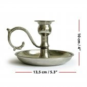 Shark Anatolia Alem Bakır Mumluk Şamdan Beyaz - 4