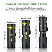 DailyTech 10-300x40 Zoom Monoküler Teleskop Dürbün Telefon Tutuculu - 3
