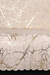 Güzide Vizon Koltuk Örtüsü Altın Varaklı Kaymaz Süngerli Çekyat Örtüsü 1 Adet 170x210 cm thumbnail 2