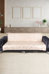 Güzide Vizon Koltuk Örtüsü Altın Varaklı Kaymaz Süngerli Çekyat Örtüsü 1 Adet 170x210 cm thumbnail 1