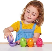 TOMY E73082 Toomies Hide and Squeak Yumurta ve Kaşık Set, Çok Renkli - 3