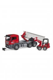 BRUDER 03767 MAN TGS DAMPERLi KAMYON VE SHAFFER YÜKLEYİCİ - 1