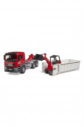 BRUDER 03767 MAN TGS DAMPERLi KAMYON VE SHAFFER YÜKLEYİCİ - 4