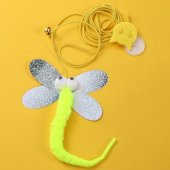 Kelebek Model Elastik Kendinden Yapışkanlı Kedi Oyun Oltası - 2