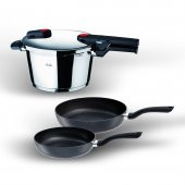 Fissler Vitaquick Red Point 6 Litre Düdüklü Tencere+Tava Set - 1