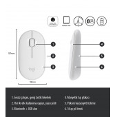 Logitech M350 Pebble Sessiz Kablosuz Kompakt Mouse - Siyah - 2