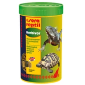 Sera Reptil Herbivor 250 ml 80 g Skt : 11/2026 Professional Otçul Sürüngen Yemi Orjinal Kutusunda - 1