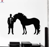 Cam Dekorasyon Duvar Sticker Veteriner Kliniği Pet Shop Tımar Hayvan At Çıkartmaları - 1