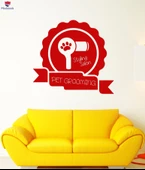 Cam Dekorasyon Duvar Sticker Tabela Pet Güzellik Salonu Bakım Çıkartmaları Benzersiz Hediyelik - 1
