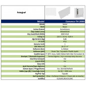 Kuas Conveco 2000 Watt Konvektör Panel Isıtıcı Dijital Beyaz - 4