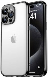 Apple iPhone 15 Pro Max Kılıf Kamera Korumalı Sert Bontez Bumper - 1